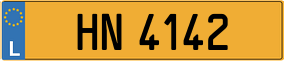 Trailer License Plate